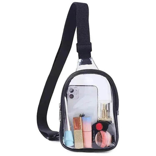 Pvc Transparent Chest Mini Travel Crossbody Waterproof Sports Bag - Velora