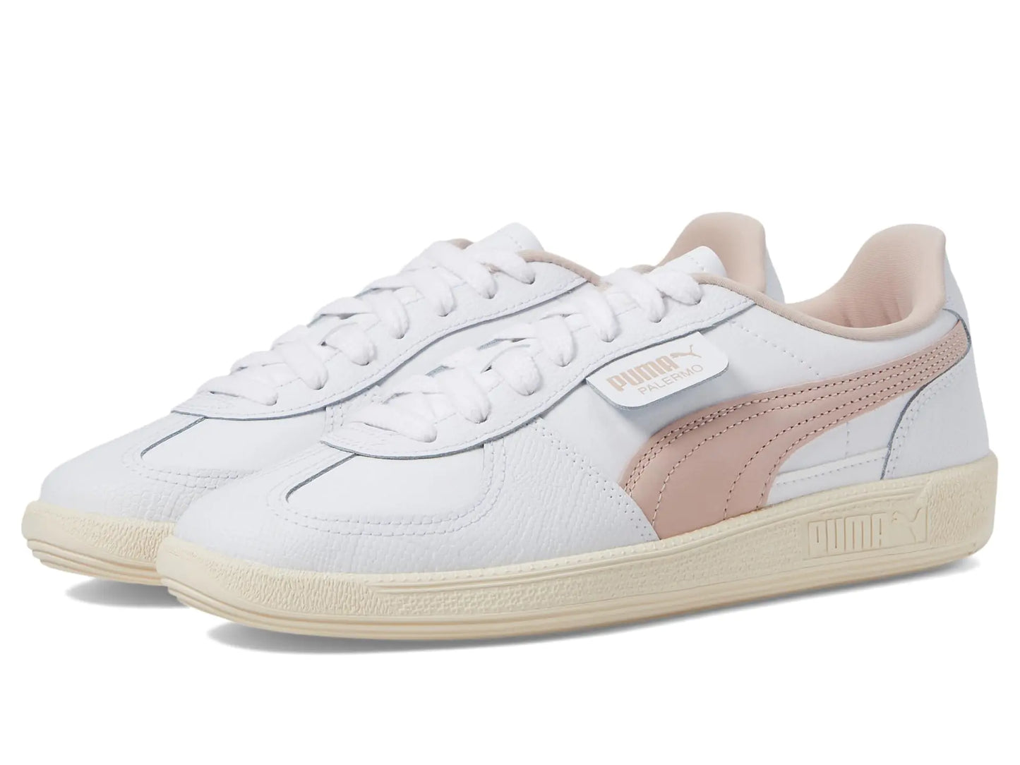 PUMA Palermo Heritage T-Toe Sneakers White/Almond
