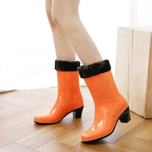 Rain Shoes With High Heels Waterproof Female Skid - Velora