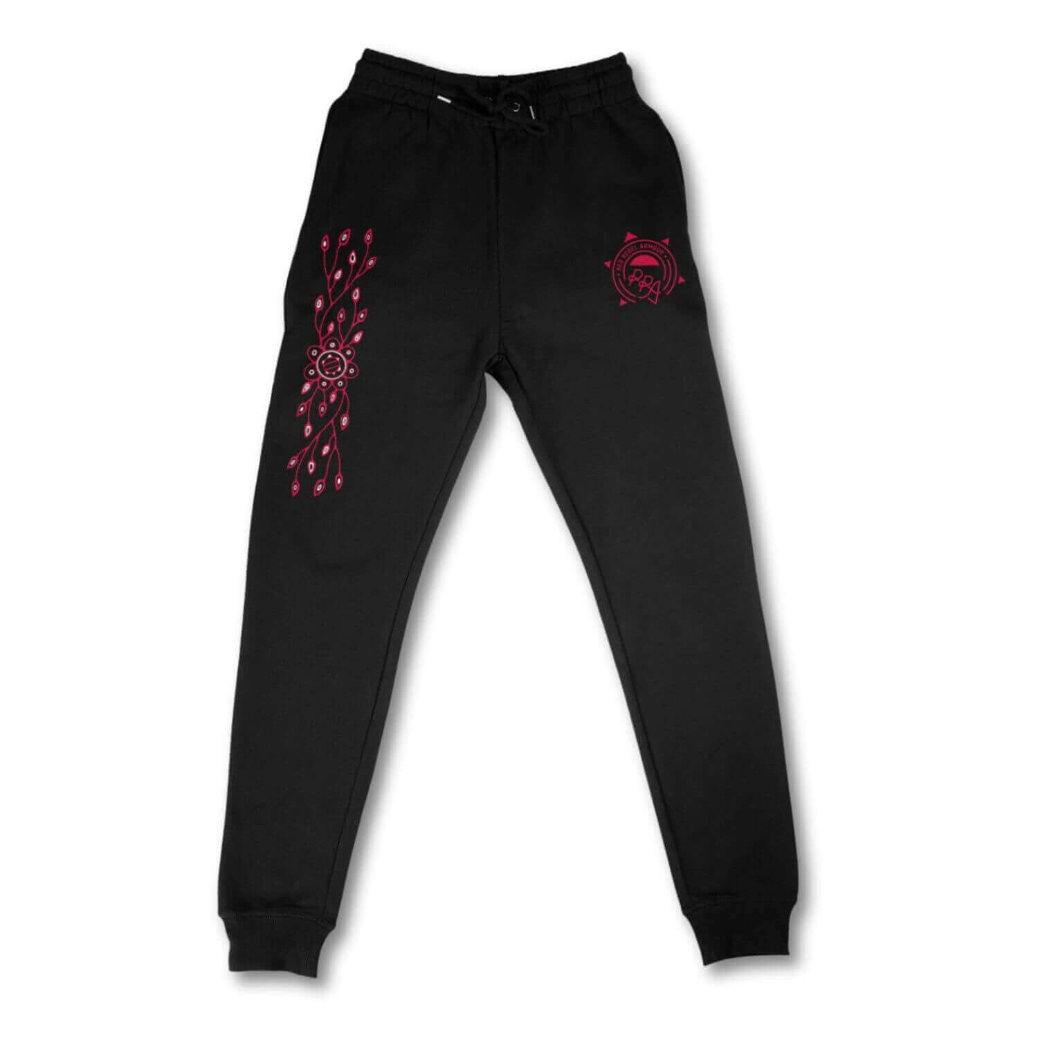 Mikanaak Floral Joggers Red Rebel Armour