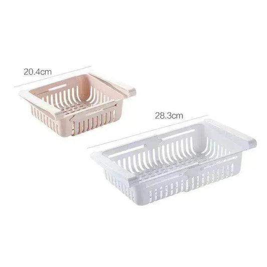 Refrigerator Telescopic Storage Basket - Modern and Stylish Organization - Velora