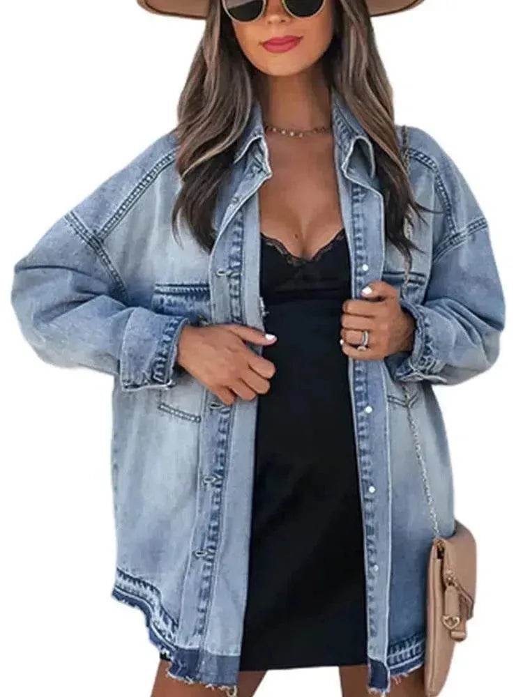 Retro Outer Long-sleeves Top For Women - Velora