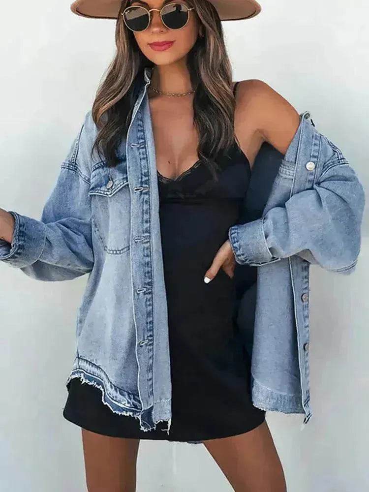 Retro Outer Long-sleeves Top For Women - Velora