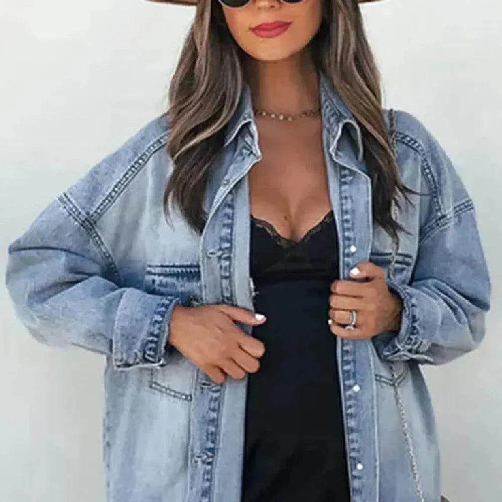 Retro Outer Long-sleeves Top For Women - Velora