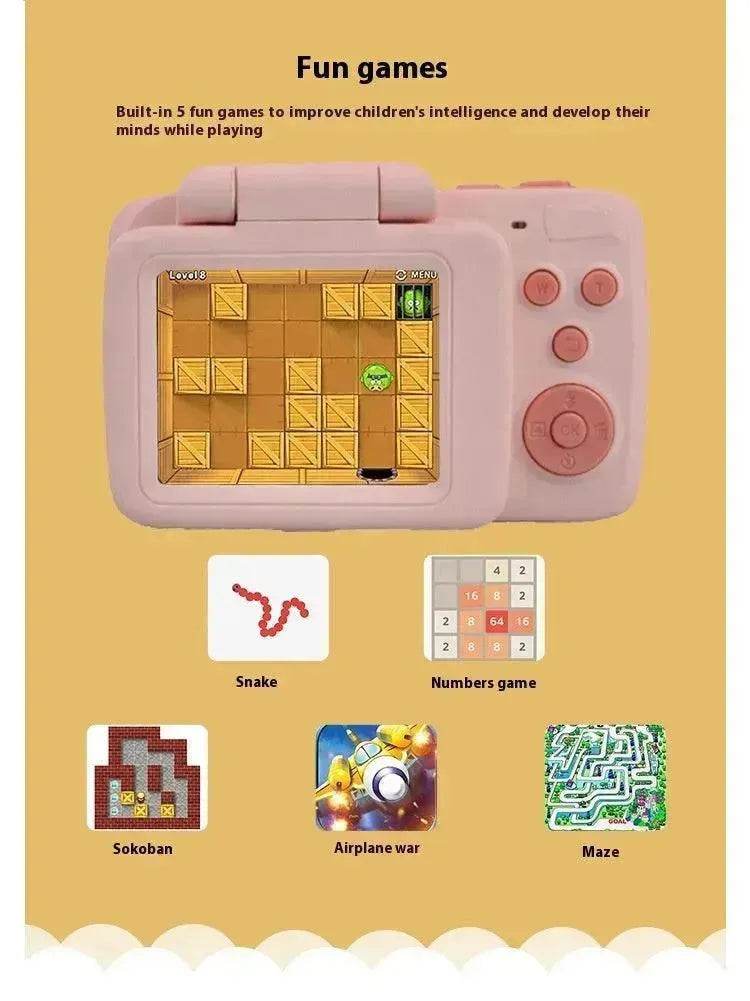 Retro Photography Video Filter HD Digital Mini Flip Children's Camera Toy - Velora