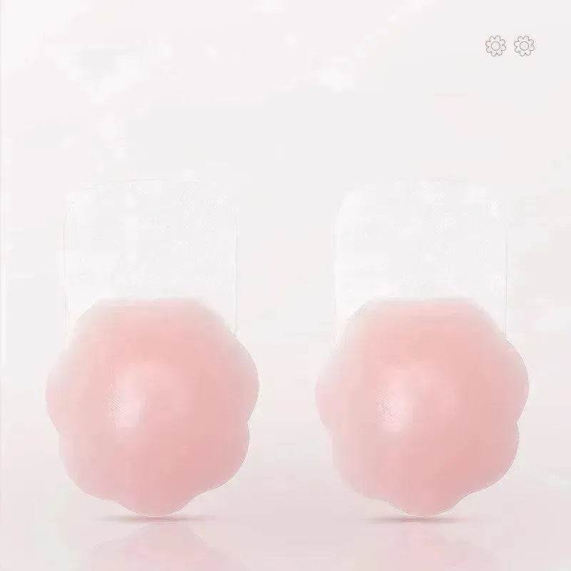 Reusable Self Adhesive Silicone Lift Up Breast Nipple Cover Bra Pad Invisible Breast Petals For Party Dress - Velora