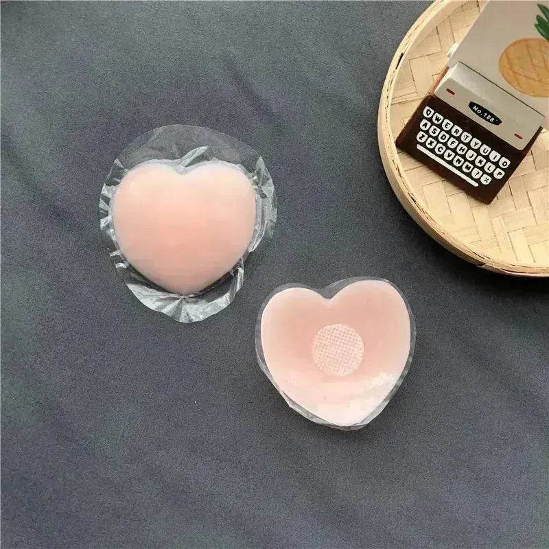 Reusable Self Adhesive Silicone Lift Up Breast Nipple Cover Bra Pad Invisible Breast Petals For Party Dress - Velora