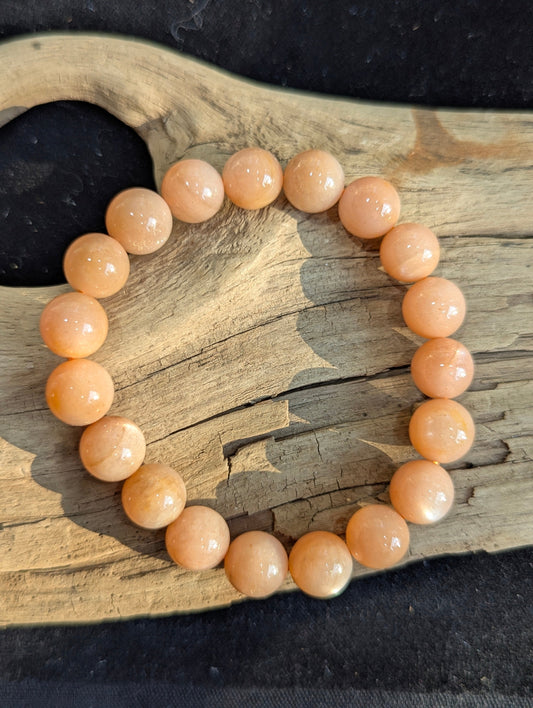 Golden Sunstone Bracelet — 8mm & 10mm Beads