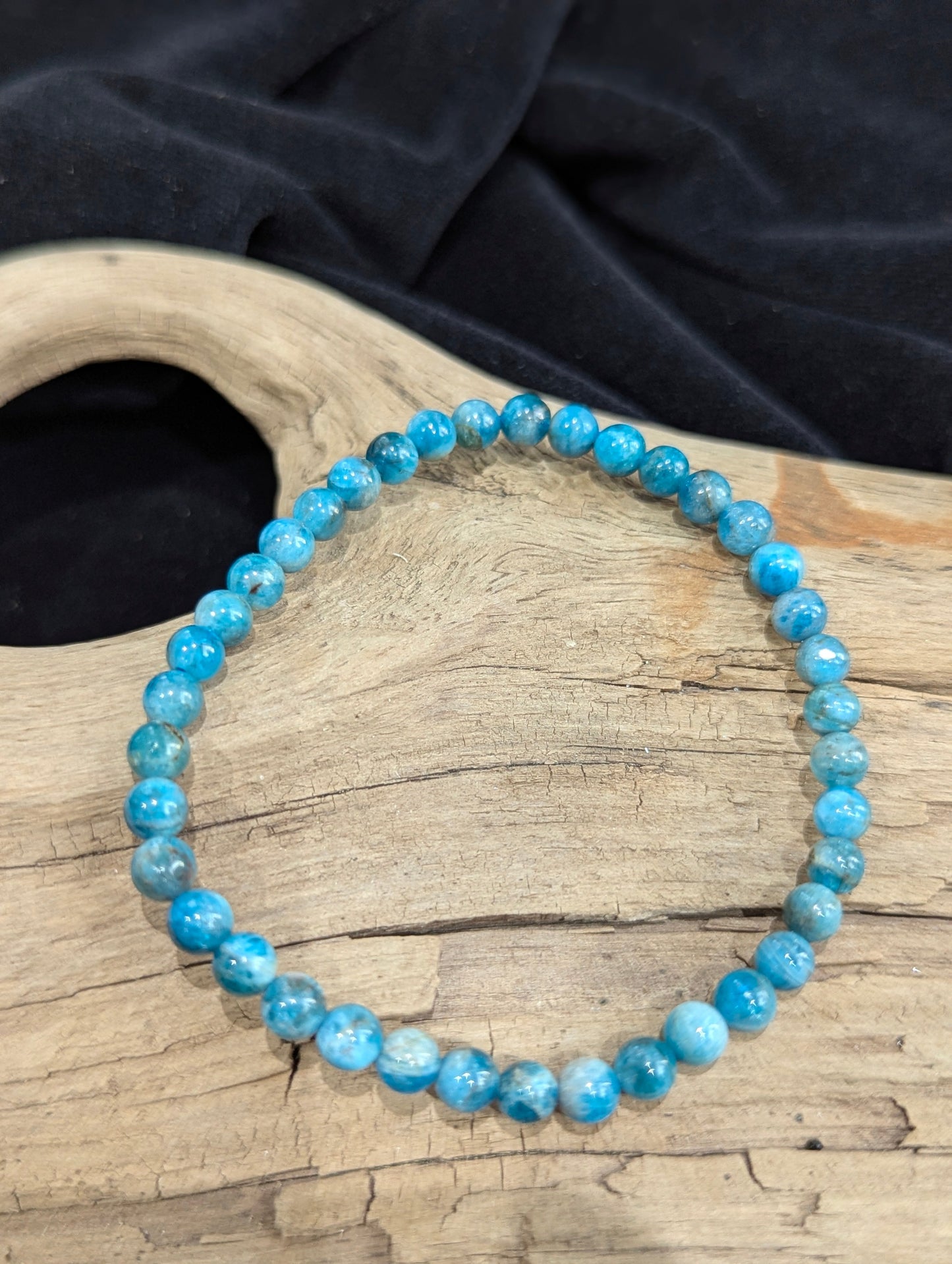 Blue Apatite Bracelets - from 3mm to 10mm beads