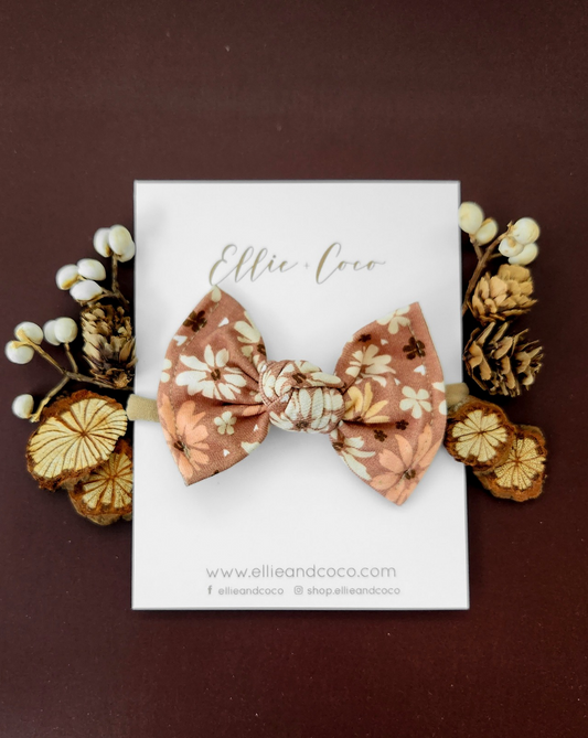 Knot Bow | Retro Daisies - Velora