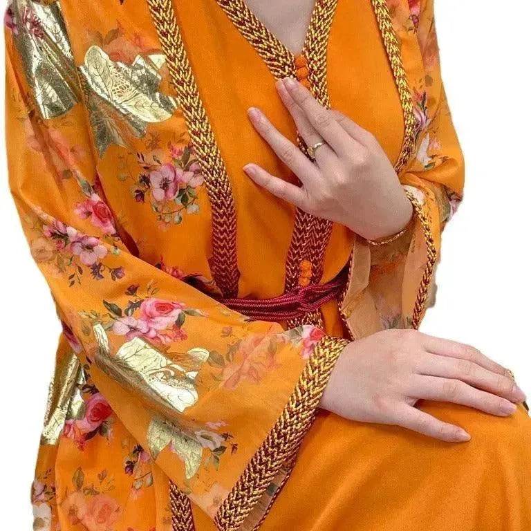 Robe Gown Women's Dress Middle East Dubai Belt