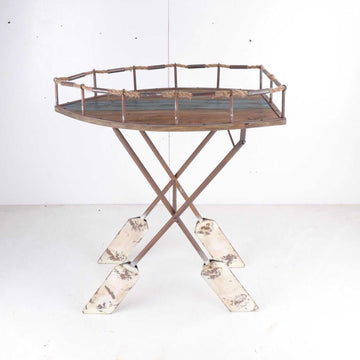 Peterson Rustic Boat Console Table for Unique Home Decor - Velora Luxury Fashion