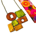 Rustic Geometric Jewelry Set with Statement Necklace & Earrings - Velora Luxury Fashion