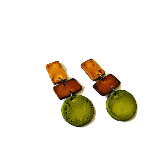 Rustic Geometric Jewelry Set with Statement Necklace & Earrings - Velora Luxury Fashion
