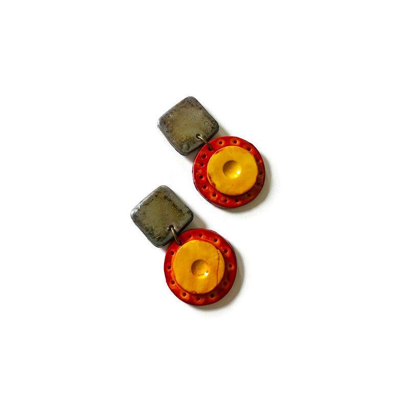 Rustic Statement Jewelry Set with Fall Colors - Velora Luxury Fashion