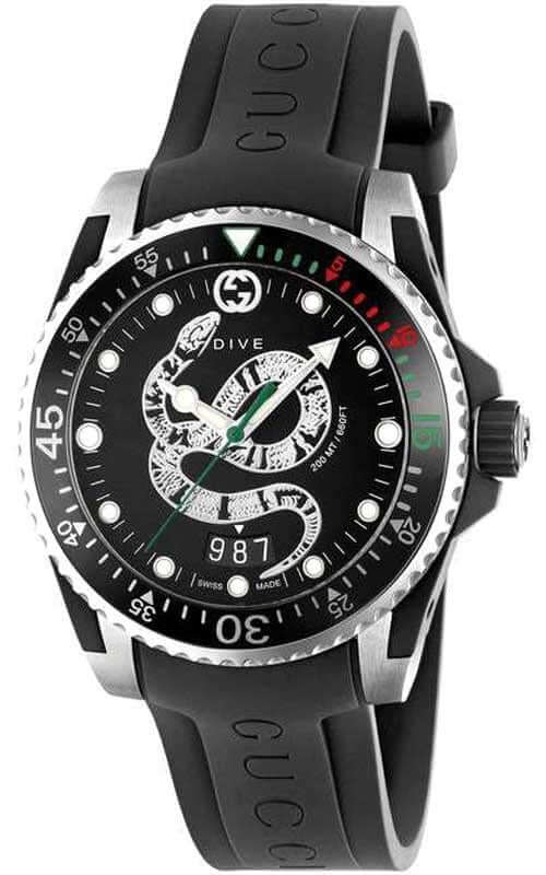 Gucci 45mm Dive Mens Watch YA136217 - Velora
