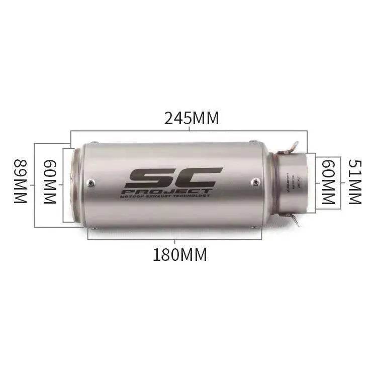SC PROJECT Motorcycle Vehicle Modified Exhaust Pipe - Velora