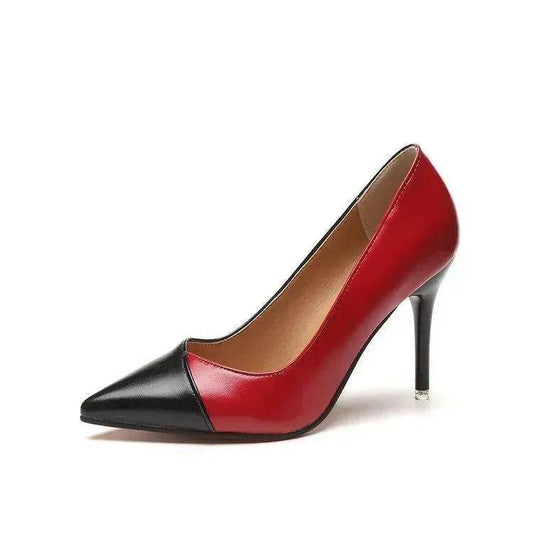 Shallow Mouth Pointed High Heels Charming Temperament Stiletto Single Shoes - Velora