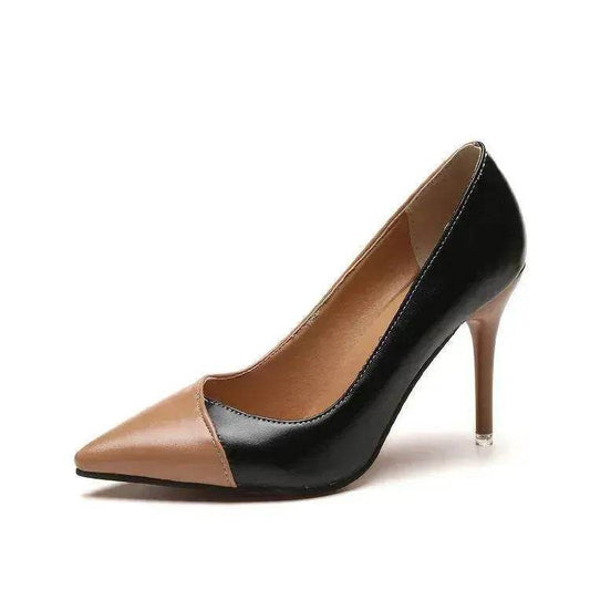 Shallow Mouth Pointed High Heels Charming Temperament Stiletto Single Shoes - Velora