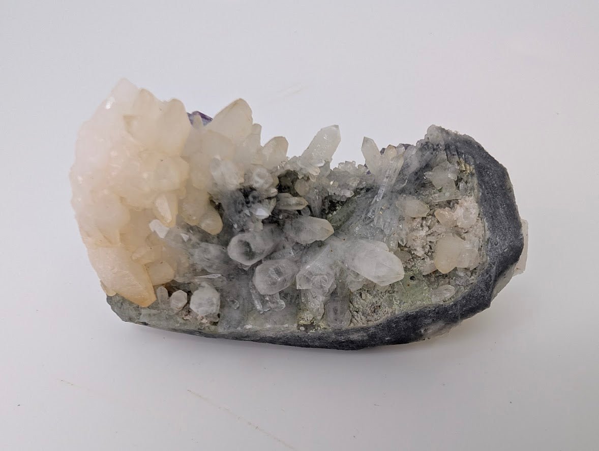 Shangbao Fluorite with Quartz – UV Reactive Collector’s Specimen