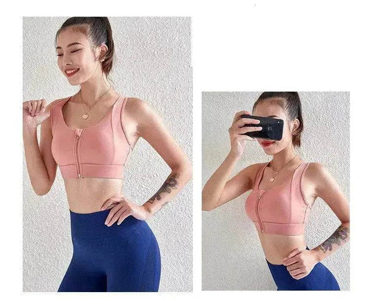 Shockproof Yoga Vest Type Exercise Workout Fitness Bra - Velora