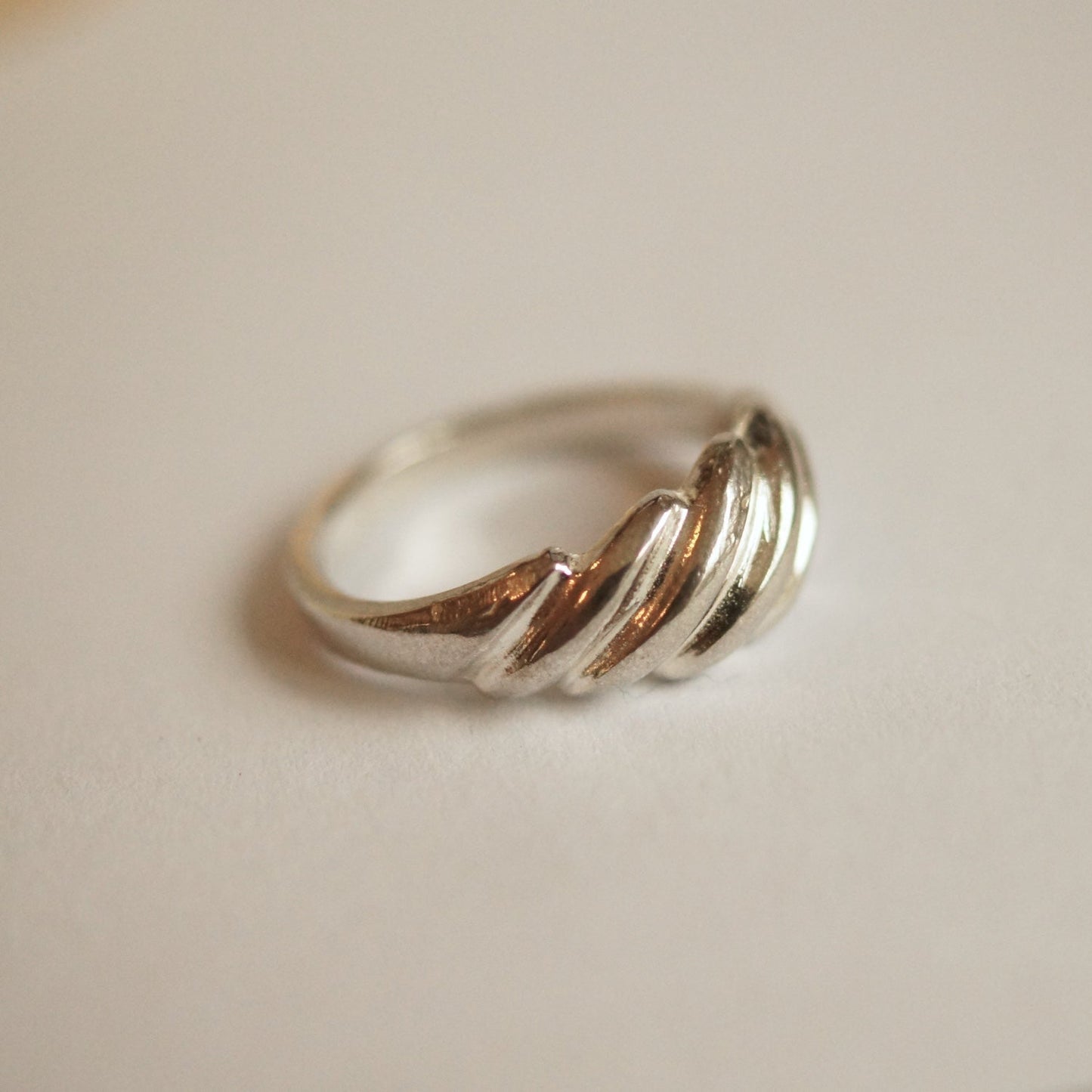 Shrimp Ring Silver or Gold