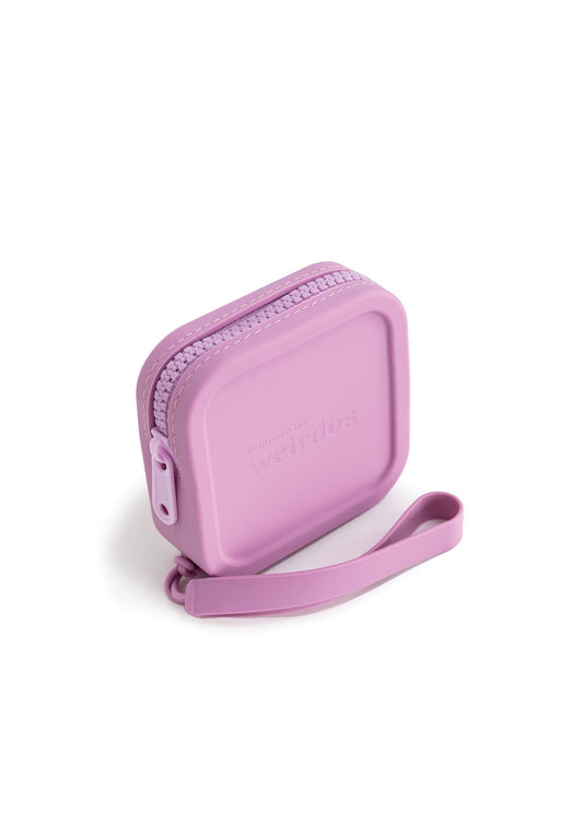 silicone zip logo pouch - Velora Luxury Fashion