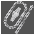 Lost and Found Jewelers Silver Cuban Link Chain Set - Velora Luxury Fashion