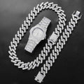 Lost and Found Jewelers Silver Cuban Link Chain Set - Velora Luxury Fashion