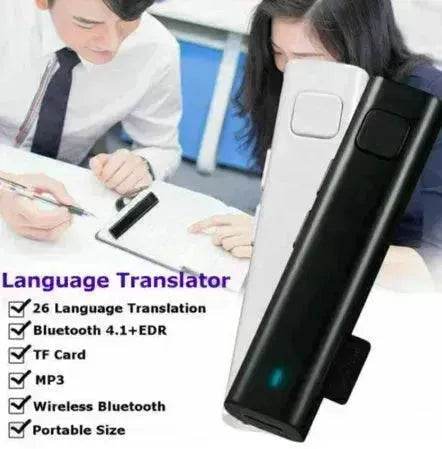 Smart Instant Voice to Voice Translator Mini Wireless Bluetooth Real Time Translation 26 Language Automatic Speech Travel Translato - Velora