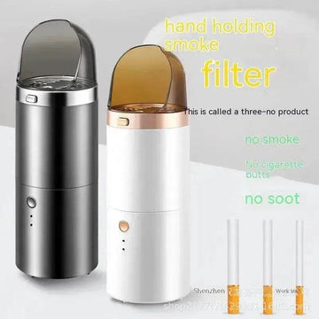 Smart Smoke Handheld Vintage  Cigar Ashtray Air Purifier Small Car Wireless Dual Use In Car And Home