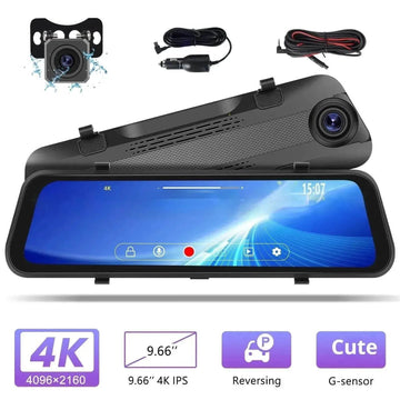 Smart Streaming Media Touch HD Built-in Front  HD Resolution Rear Mirror  LCD Screen Camera