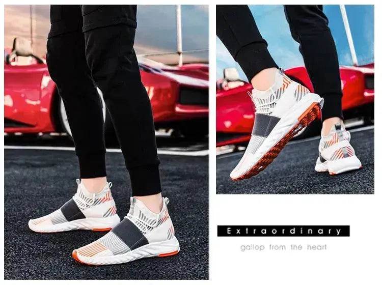 Soft-soled Breathable Shoes Men's Korean Style Trendy Sneakers - Velora