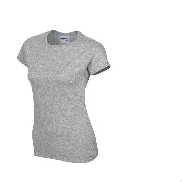 Solid color women's short-sleeved T-shirt combed cotton bottoming shirt advertising shirt custom - Velora