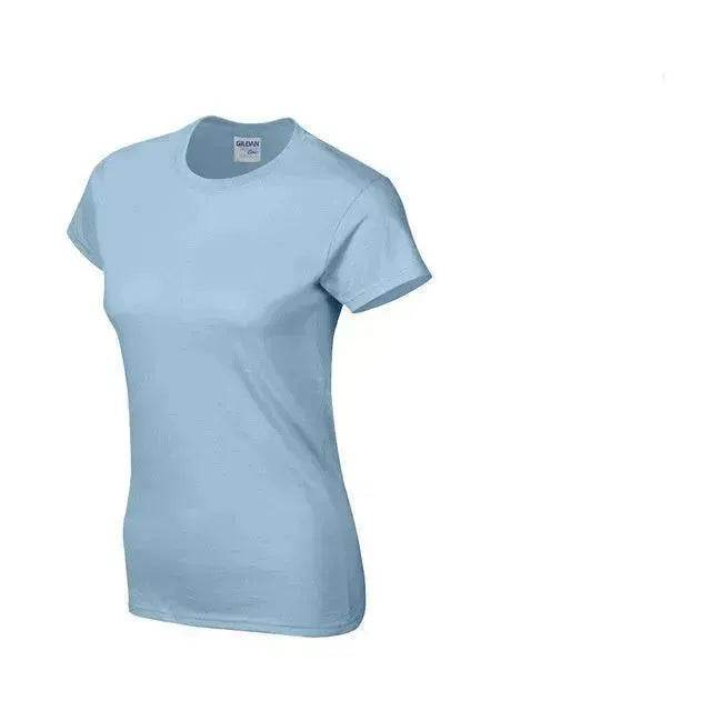 Solid color women's short-sleeved T-shirt combed cotton bottoming shirt advertising shirt custom - Velora