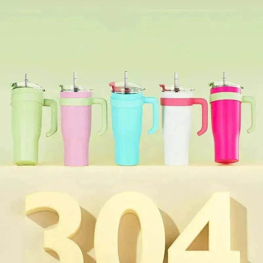 Stainless Steel Large Capacity Vacuum Insulated Straw Cup - Velora