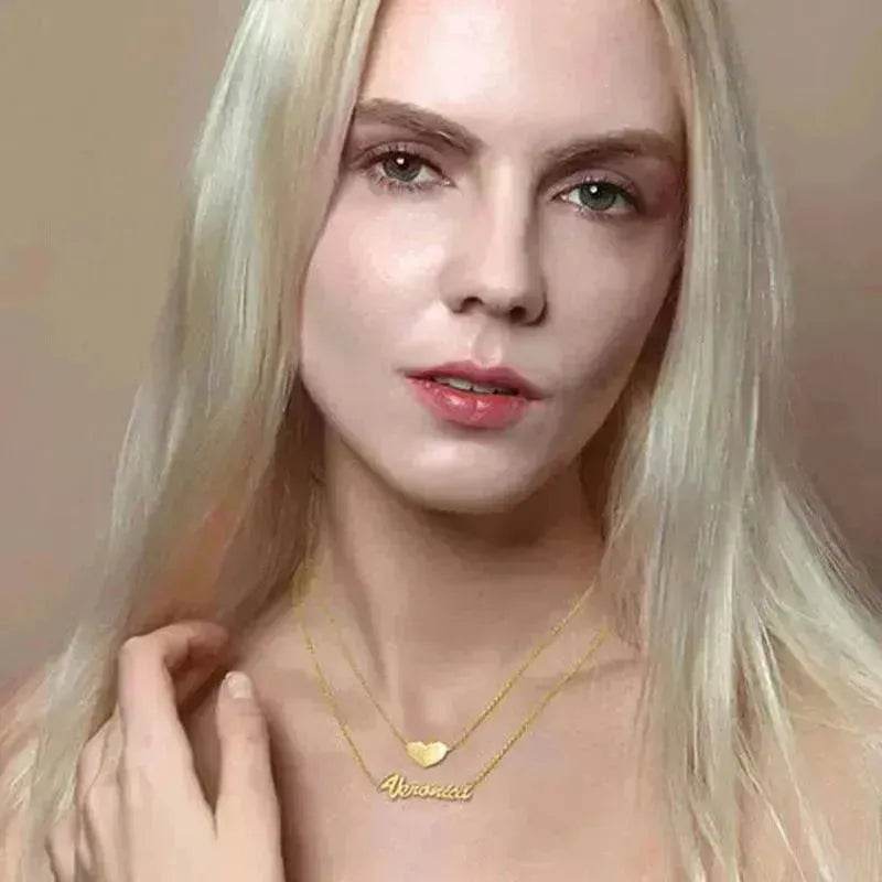 Sterling Silver Personalized Custom Jewelry Heart-shaped - Velora