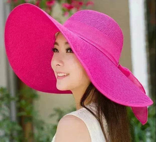 Summer Korean version of the tide hat female folding summer beach hat sun hat - Velora