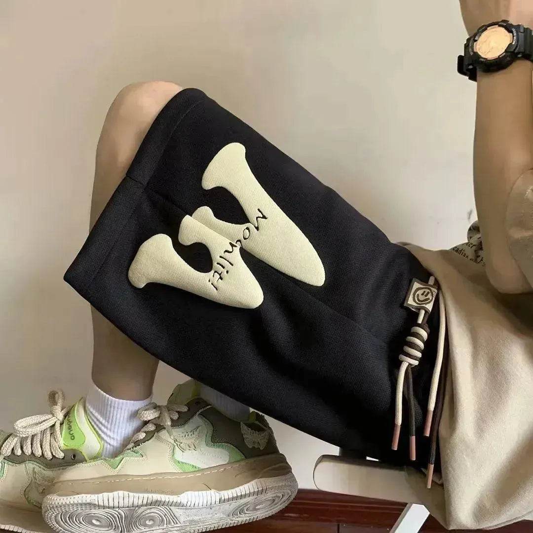 Summer Loose Casual Drawstring Couple Sports Shorts - Velora