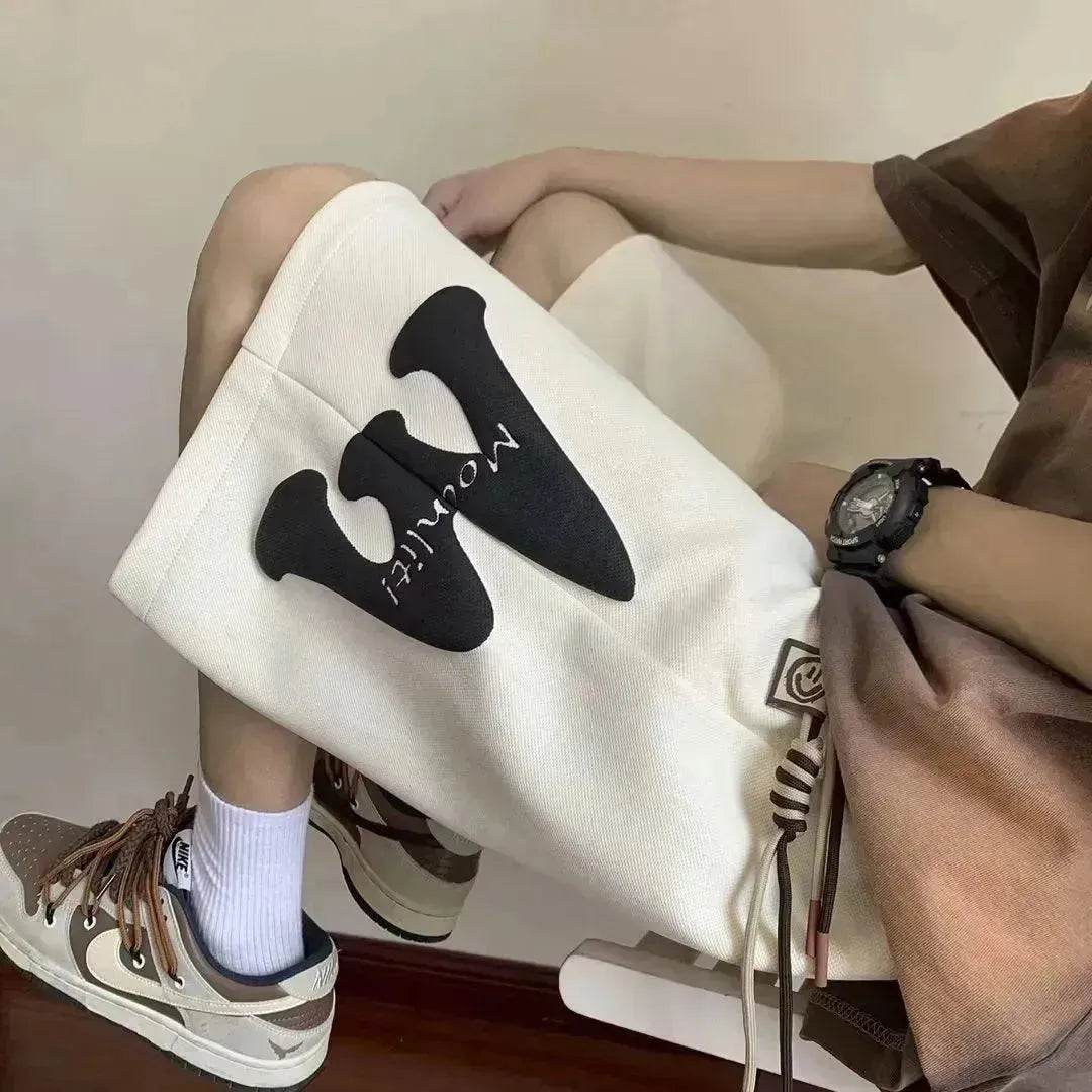 Summer Loose Casual Drawstring Couple Sports Shorts - Velora