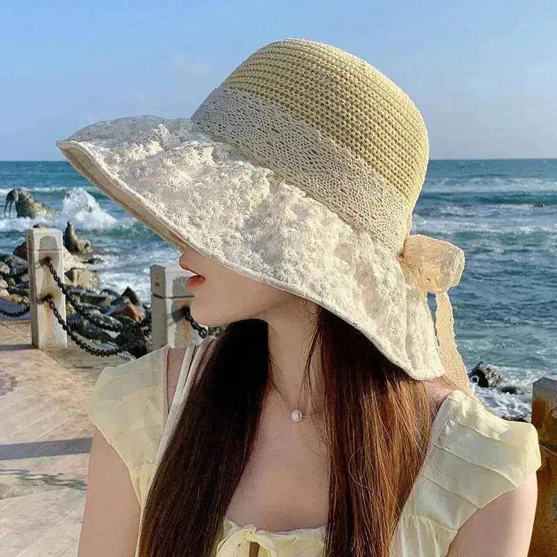 Summer Seaside Vacation Sun Protection Sun Hat Fashion Foldable - Velora