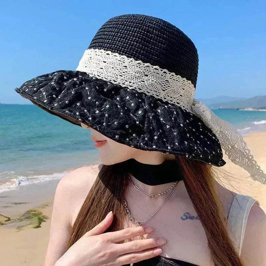 Summer Seaside Vacation Sun Protection Sun Hat Fashion Foldable - Velora