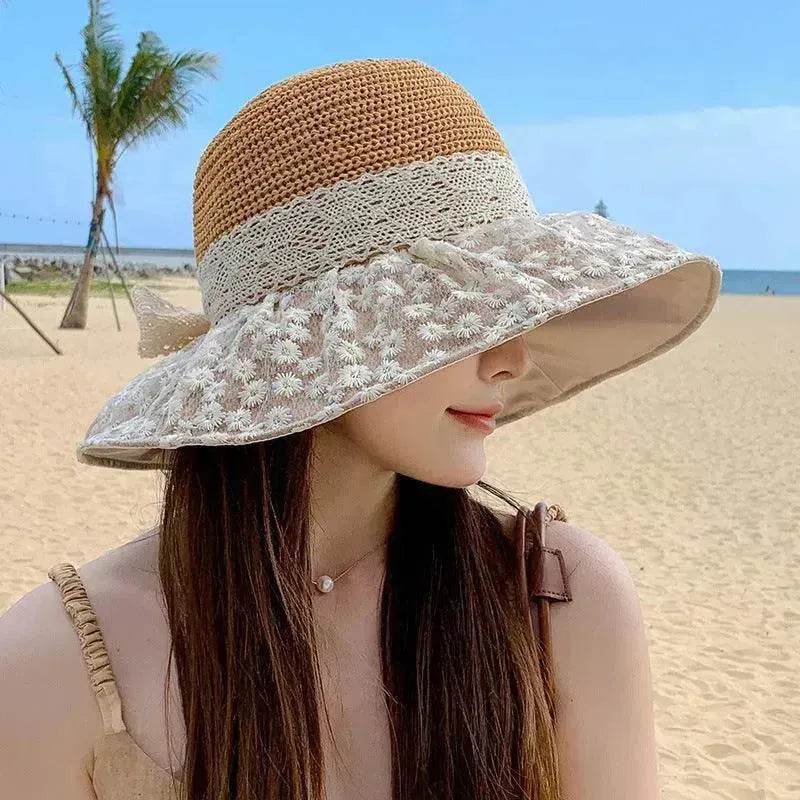 Summer Seaside Vacation Sun Protection Sun Hat Fashion Foldable - Velora