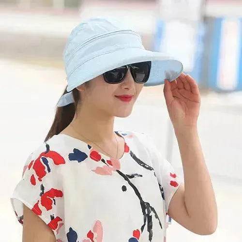 Summer Sunshade Ladies Foldable Summer Hat - Velora
