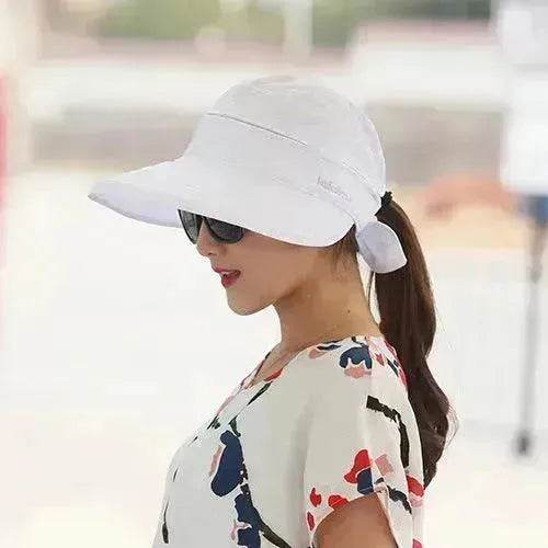 Summer Sunshade Ladies Foldable Summer Hat - Velora