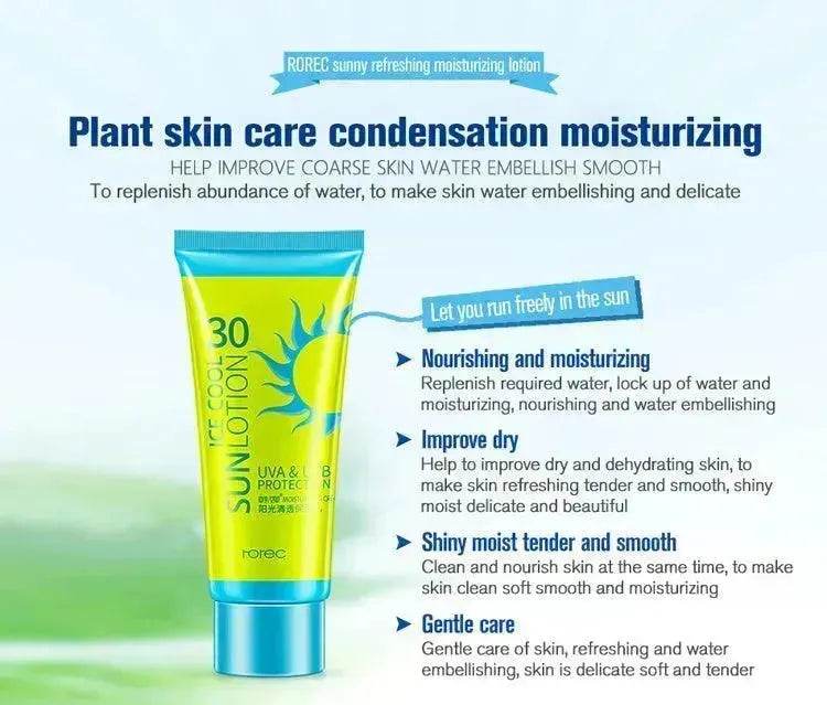 Sunscreen Cream Protetor Facial Cream Sunscreen Clear Moisturizing Lotion - Velora