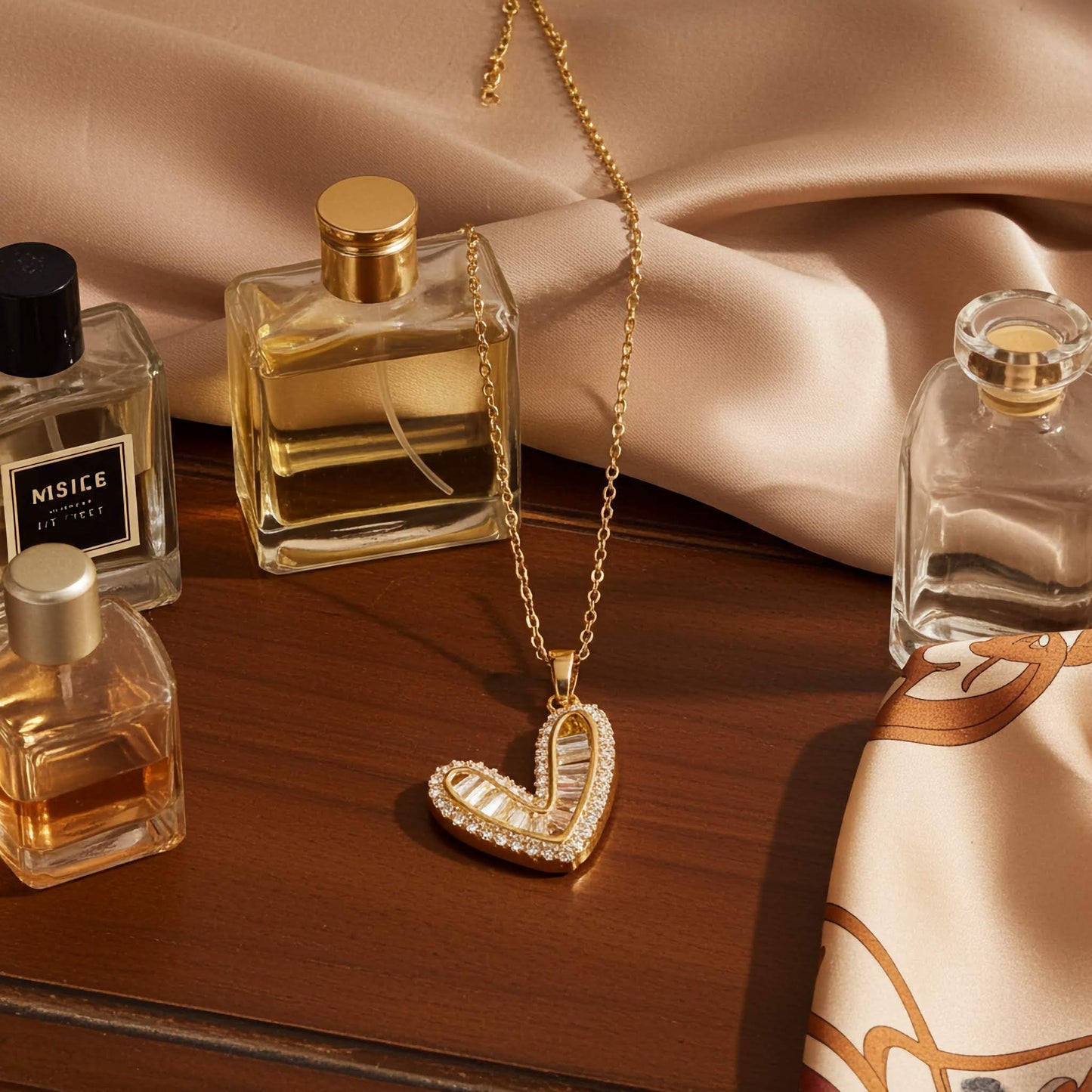 Swarovski Heart Pendant Necklace – Elegant Crystal Design