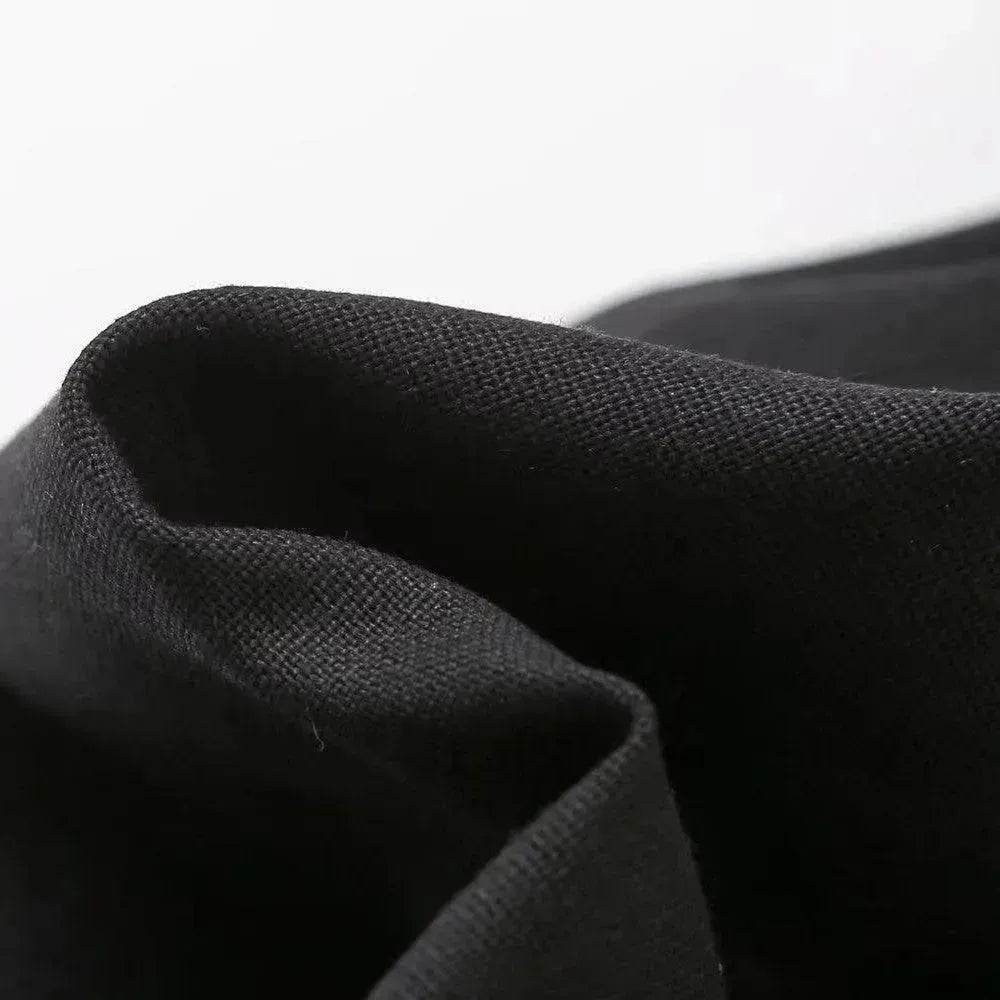 Tassel Hangings Collar Linen Dress