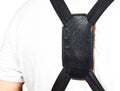 Toledo Leather Suede Apron - Raven Black - Velora Luxury Fashion