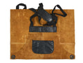 Toledo Leather Suede Apron - Raven Black - Velora Luxury Fashion